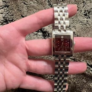 Beautiful red Swiss army womens watch